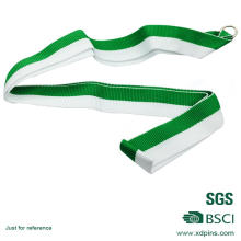 Customized Simple Design Green & White Medal Lanyard